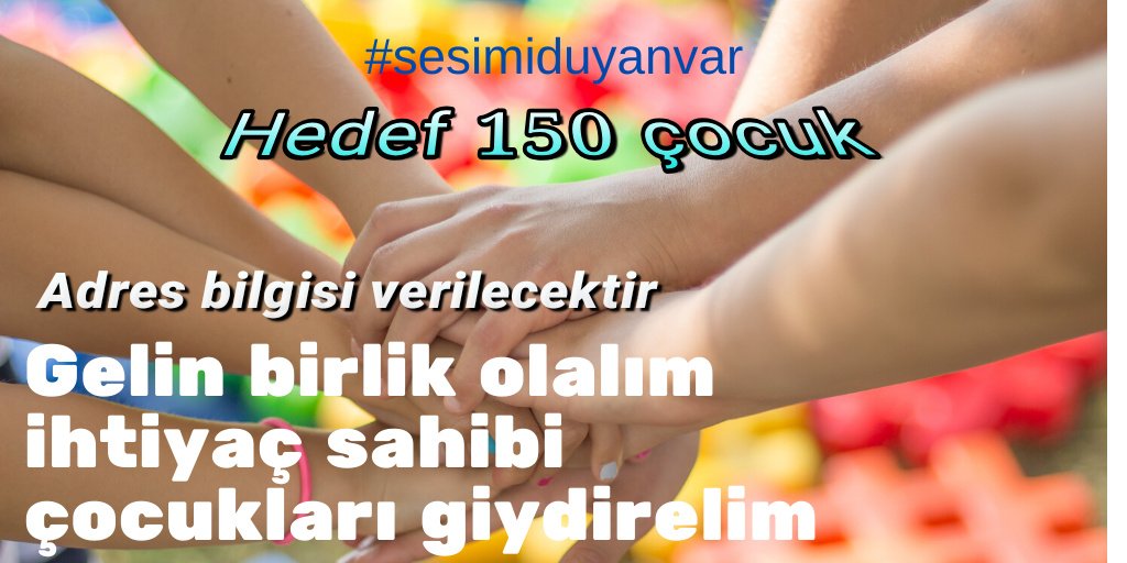 Ramazan ayındayız günler hızla geçiyor.
Geldik Mayıs ayına Bayrama ulaşmaya az bir süre kaldı.
Bayramda bir kardeşimizi mutlu etmek ister misiniz?
Bayramlık
Ayakkabı
Hediye etmek ister misiniz?
Hedef 150 mutlu çocuk.
Adres bilgileri verilecektir.
#sesimiduyanvar