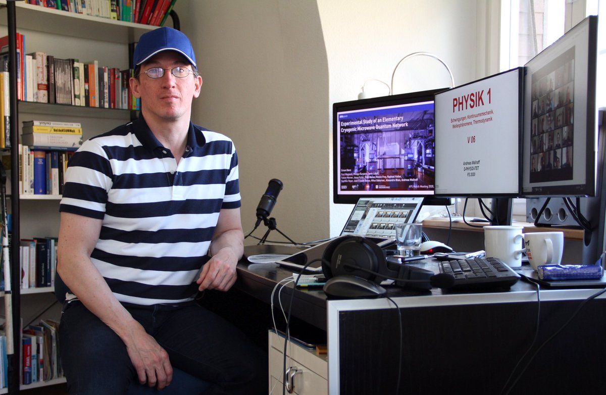 Andreas Wallraff (@andreasateth) on Twitter photo With a short statement by <a href="/AndreasAtETH/">Andreas Wallraff</a> <a href="/qudev/">Quantum Device Lab</a> <a href="/ETH_physics/">ETH Physics</a> <a href="/ETH_physics/">ETH Physics</a> and a peak on my remote teaching (for <a href="/AMIV_ETHZ/">AMIV an der ETH</a>) setup.
By the way: I must have had a bad hair day! I know that some of you now think, how could that have happened. With a short statement by <a href="/AndreasAtETH/">Andreas Wallraff</a> <a href="/qudev/">Quantum Device Lab</a> <a href="/ETH_physics/">ETH Physics</a> <a href="/ETH_physics/">ETH Physics</a> and a peak on my remote teaching (for <a href="/AMIV_ETHZ/">AMIV an der ETH</a>) setup.
By the way: I must have had a bad hair day! I know that some of you now think, how could that have happened.