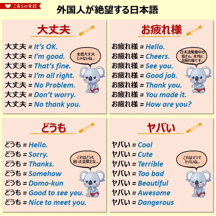 外国人が絶望する日本語4選！勉強中の方はお疲れ様です・・・
