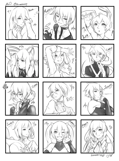 more Sdorica doodles
ft. Nolva, Morris, Lio; Leah, Tica, Charle; Clark, Elio, Jerome; Sophie, Sharice, Maria 