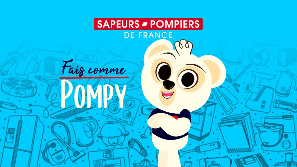 PompiersFR's tweet photo. #FaisCommePompy | Rendez-vous sur notre page @YouTube 🎬pour apprendre à éviter les accidents à la maison avec Pompy 🐻et Romain, 🚨JSP en Loire-Atlantique @SDIS44 @UDSP44 ➡️https://t.co/ExXCly0Eeo https://t.co/gd18qlcFuw