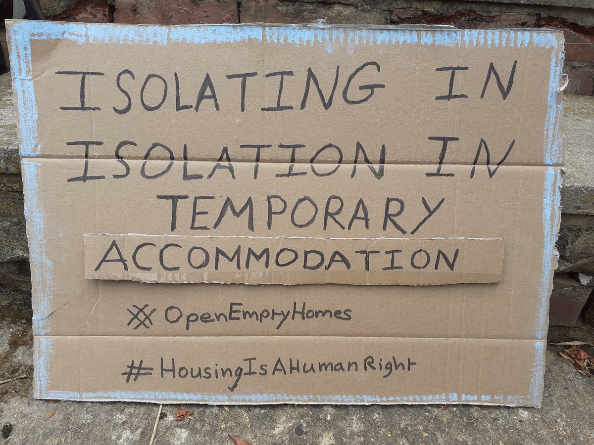 Jasjan55Janice's tweet photo. Isolating in Isolation in Temporary Accommodation #MayDay2020 #mayday #OpenEmptyHomes #HousingIsAHumanRight #Housing @FocusE15 @moms4housing https://t.co/g0WMAEttqm