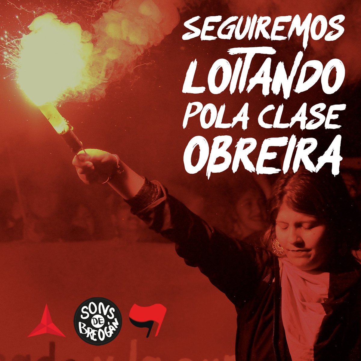 Nestes tempos máis que nunca vemos que a clase obreira 👩‍🔬👩‍🏭👩‍🏫 somos imprescindibles, agora máis que nunca é precisa a organización 🔻 para continuar a loita.

Seguiremos loitando pola clase obreira ✊🔥

#1demaio #ClaseObreira #sonsdebreogan