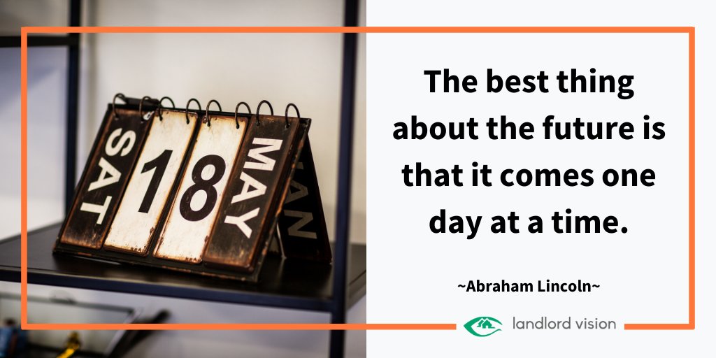 #quoteoftheday The best thing about the future is that it comes one day at a time. ~Abraham Lincoln~