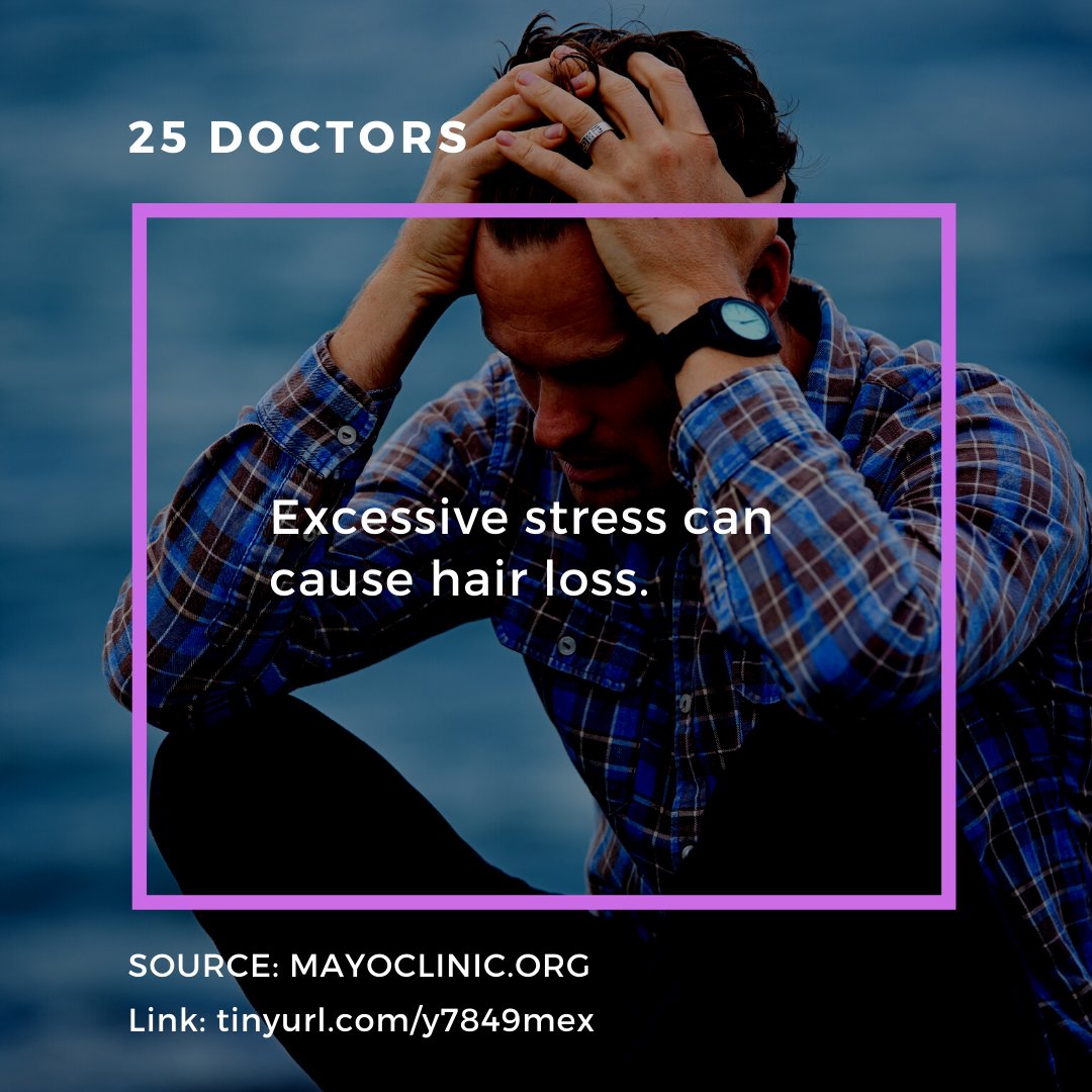 There is a relationship between stress and hair loss.