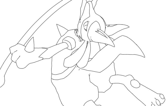 線画…上手く描けたので……よければ塗ってやってください……………… 