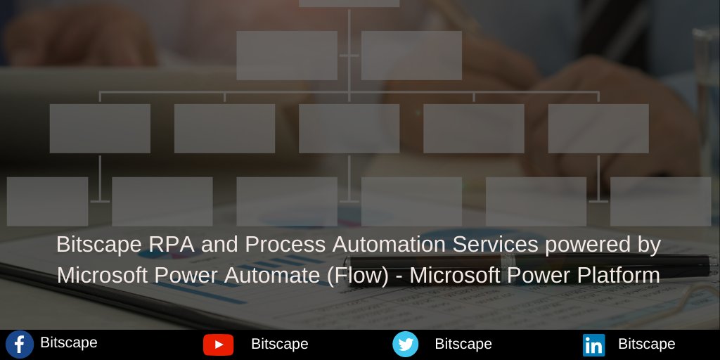 atQor_'s tweet image. Bitscape new RPA services offering built powered by Microsoft RPA with Power Platform and UI Flow of Power Automate. #WorkFlow #RPA #PowerPlastform #MicrosoftFlow #Bitscape #GlobalC3
lnkd.in/faMzVUh