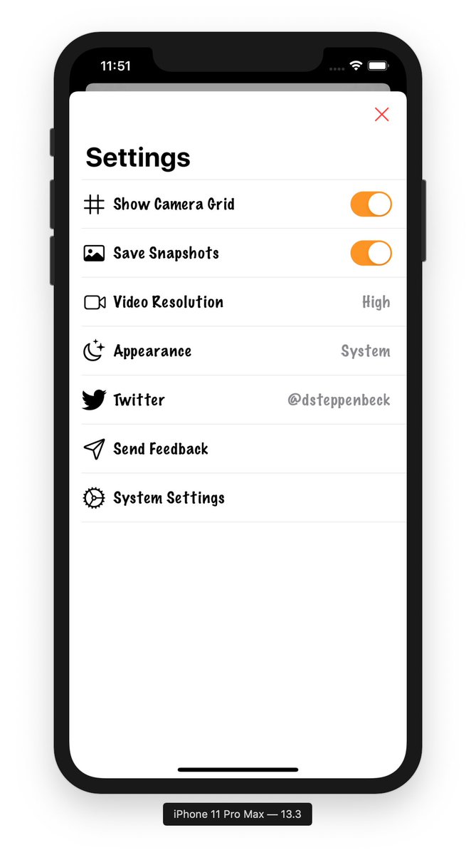 dsteppenbeck's tweet image. Use appearance() to easily set the look of all instances of a class throughout your app... this might tidy up a lot of code in your project, and even remove subclasses!
It can be restricted to instances that are contained only in other classes and trait collections.
#XcodeTips