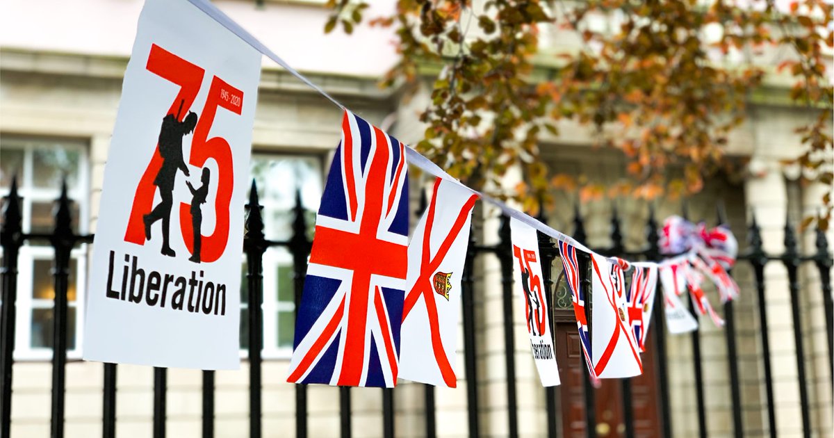 GovJersey's tweet photo. Have you taken part in the ​#LiberationDecoration competitions organised by the @lib75jsy Team at The Bailiff’s Chambers? Find out more and enter: https://t.co/0kN3wJ6Gb5 #Lib75 https://t.co/Hm2mdrTVcK