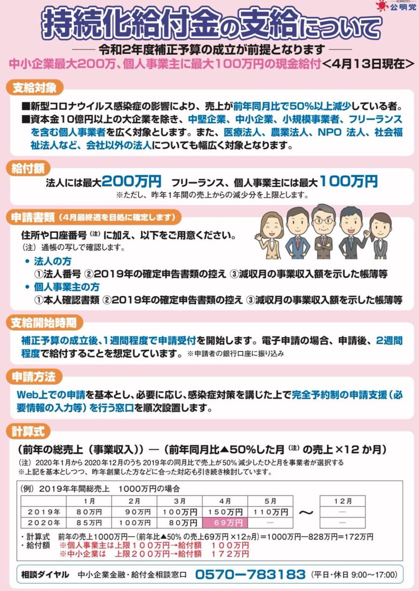 持続 給付 金 個人 事業 主