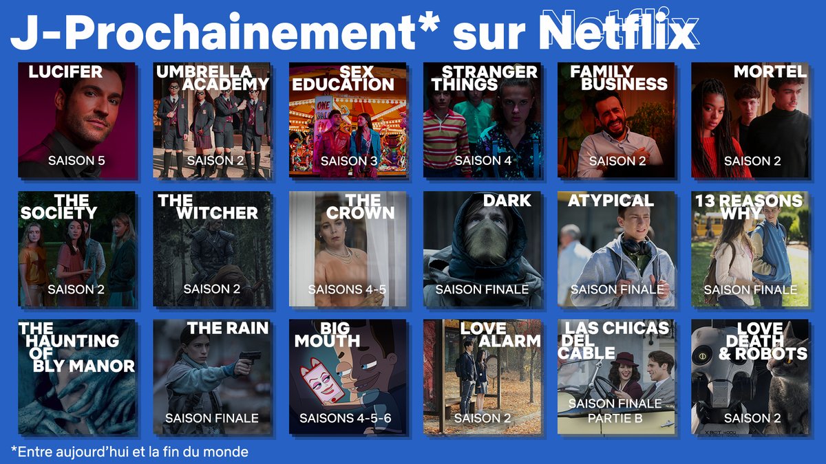 NetflixFR's tweet photo. Pense à eux pour te donner du courage. https://t.co/15hl916WOb