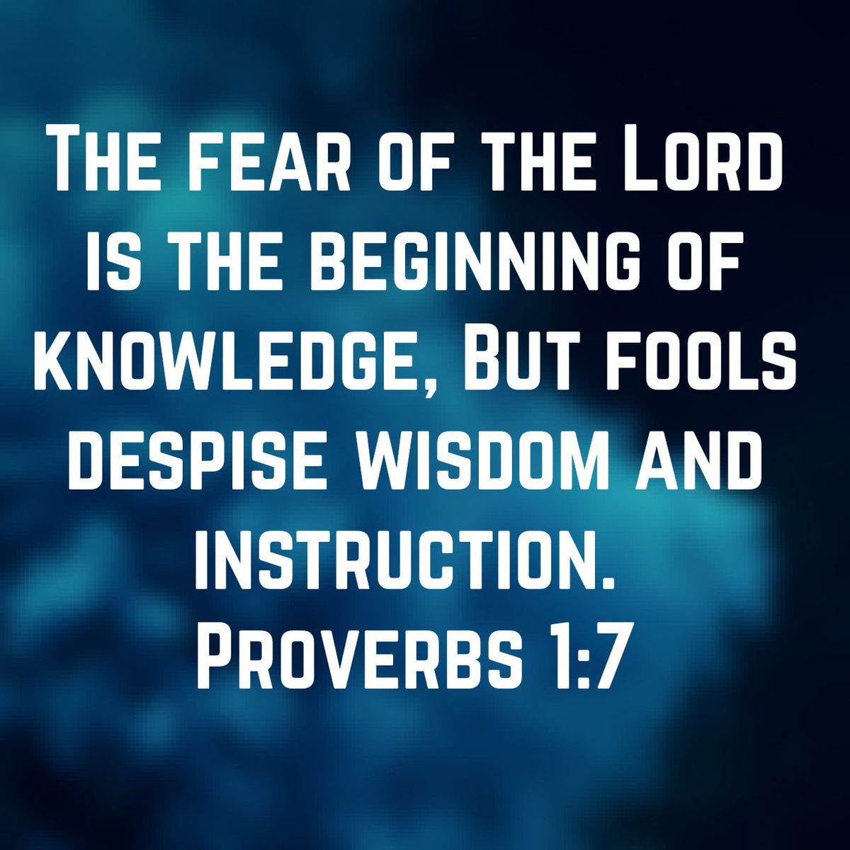 bible fools despise wisdom and instruction