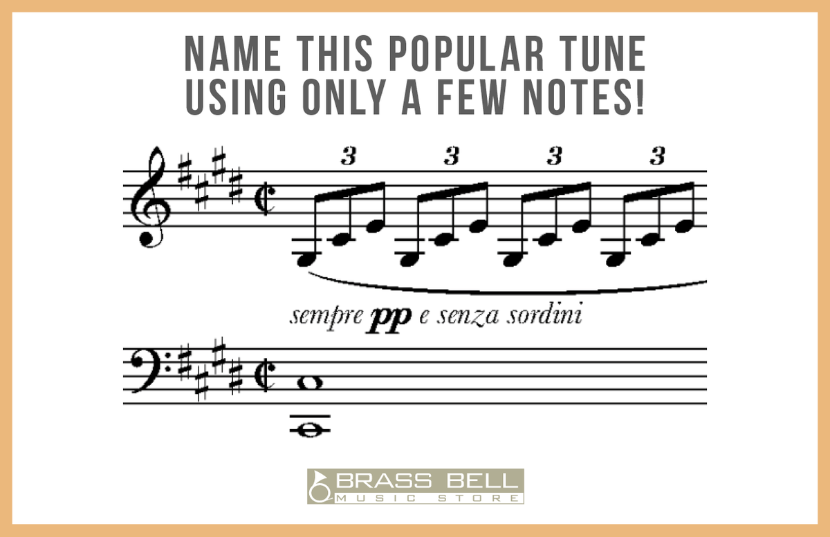 BrassBellMusic's tweet photo. #NameThatTune!
All week long we are challenging our followers to name popular tunes using just a few notes! Are you up to the task? Comment below with your guess!
#supportingmusinourcommunity #musicfun #musictheory #musiclessons #localfirstmke #welcometoglendale #localmusicstore https://t.co/F1T0F8veKJ