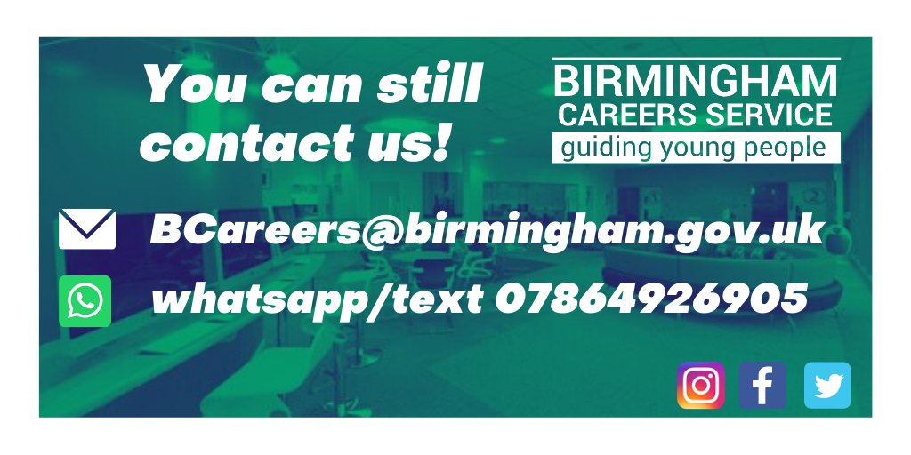 ArkBoulton's tweet photo. Contact Birmingham Careers Service for more information about your #future plans... This can be a great resource for Year 9 students who are selecting their #options
#Careeradvice #ArkBoulton #ArkSchools #ArkCommunityClassrooms #CommunityClassrooms #Birmingham https://t.co/A9lnylrTbl
