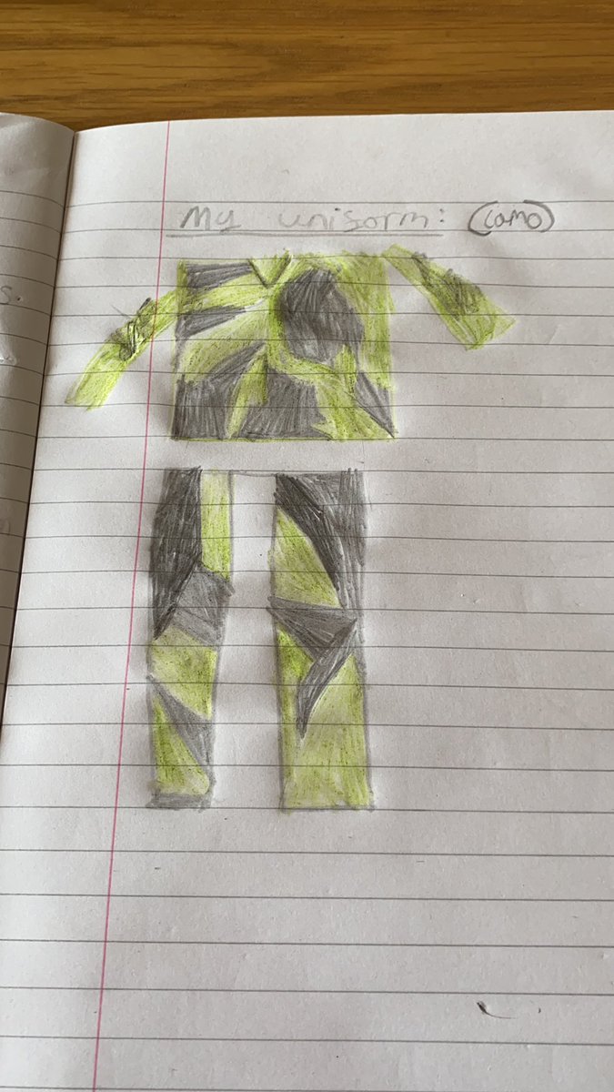 debbieshipley14's tweet photo. Graysons school uniform as part of his English work in year 5 this week. @HallGlenfield https://t.co/5Z4Xy1KaIN