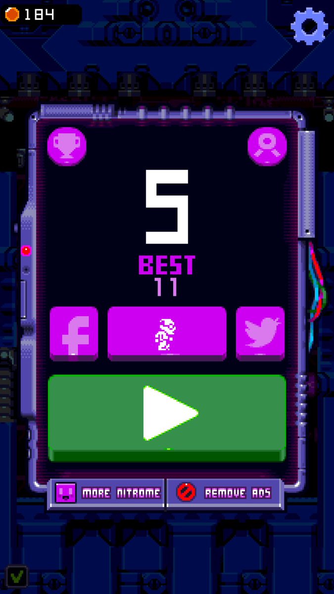 DaveColvinson's tweet photo. Got 5 at Platform Panic! Can you beat me?! https://t.co/Bi16HhChhH #Nitrome #Retro #PlatformPanic https://t.co/1wFpjTwbVd