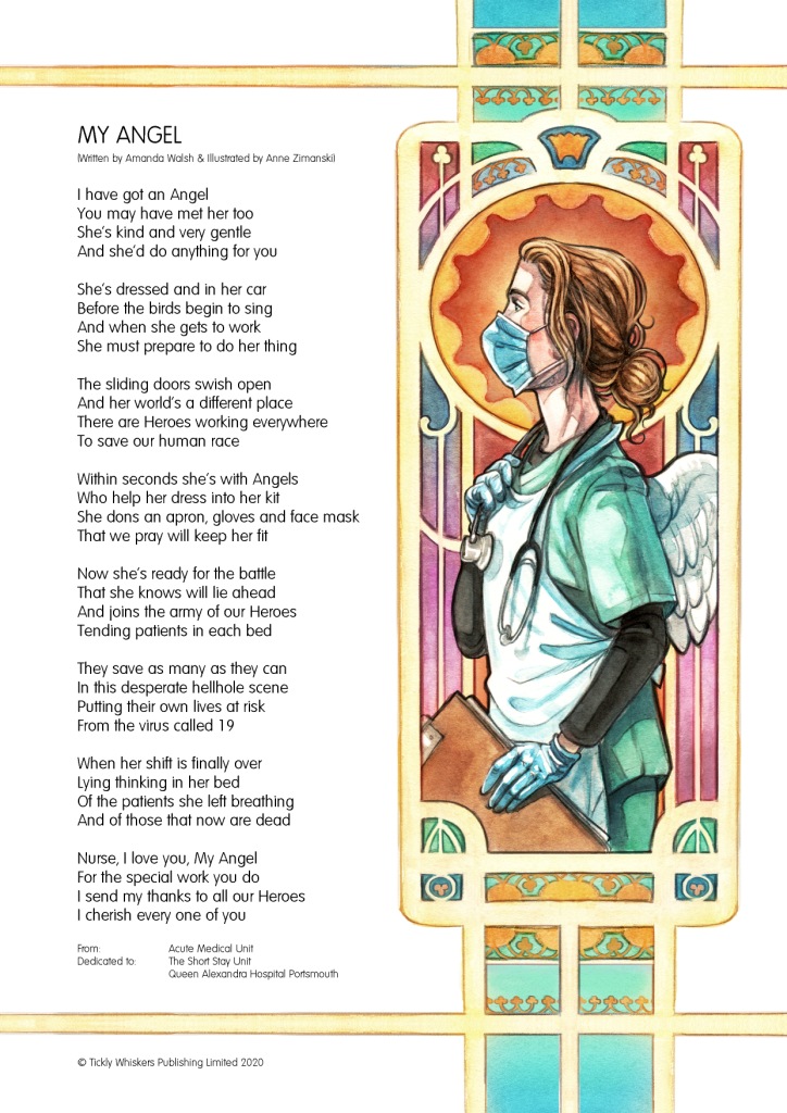 TicklyP's tweet photo. My Angel has been dedicated to the Short Stay Unit @SsuAmu at the Queen Alexandra Hospital, Portsmouth 
@QAHospitalNews on behalf of the Acute Medical Unit @AMUQAH1
❤️🌈 https://t.co/lFHXryIyGZ