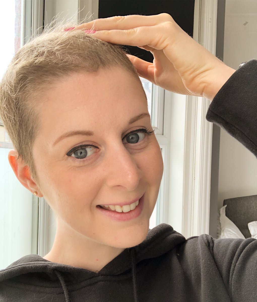 11 weeks post chemo hair growth. Its taking its time at the front and it’s definitely not even all round but it’s nice to have some hair on my head. 
It’s also growing back blonde and I reckon curly. 
Happy 1st of May Guys 🥰 
#chemotherapy #hairloss #breastcancer