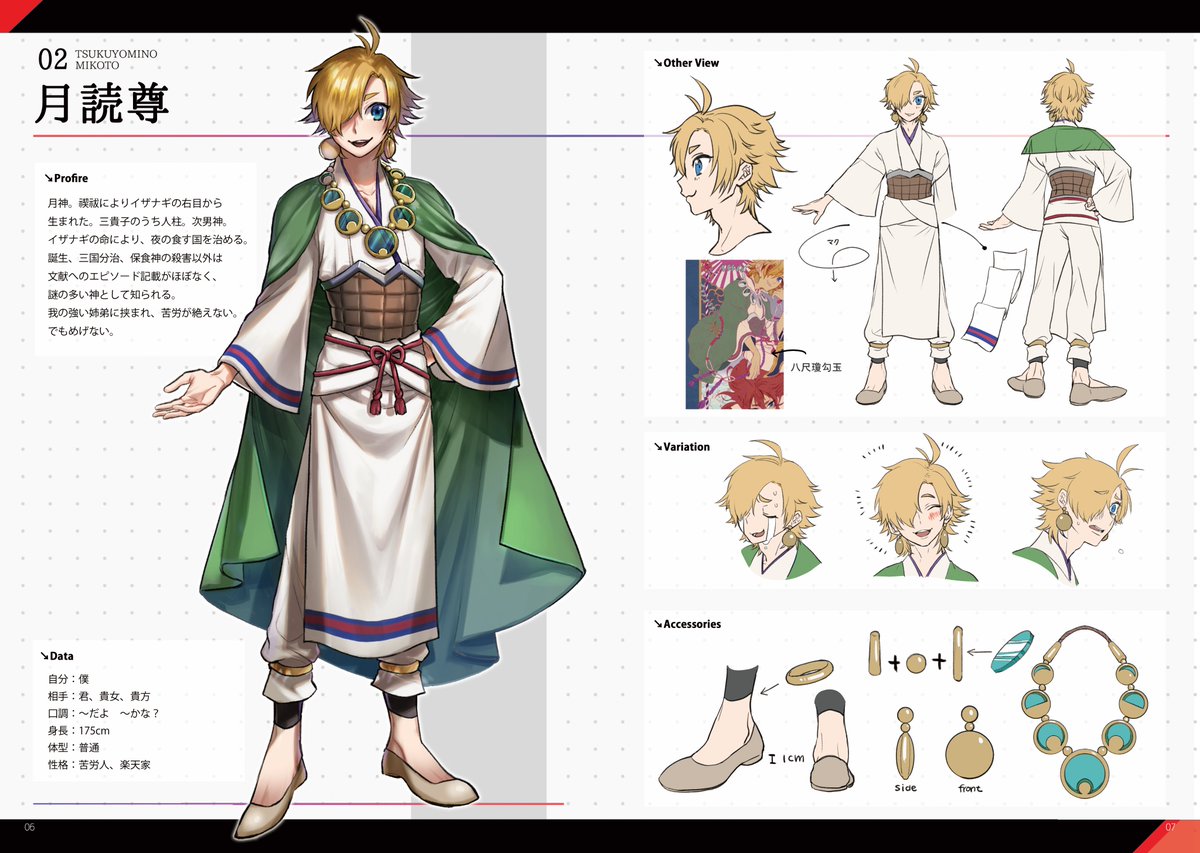 【web再録(1/5)】
日本神話創作キャラ設定資料集「ふることのかみがみⅠ&Ⅱ」2018/5/5～8/19
つづく→ 