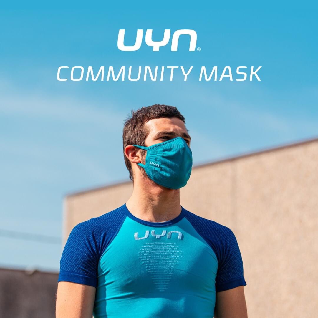 We are taking PREORDERS for UYN Sports Community masks. myracekit.com/equipment-c4/a… they are breathable so can be worn during sports activities, lightweight, washable and sustainable. #myracekit #facemask #Covid_19