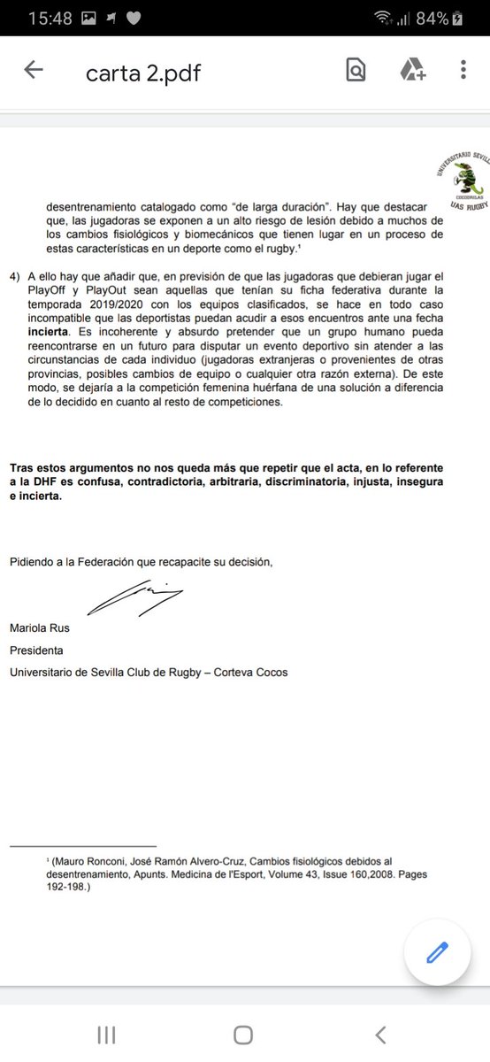 UASRugby's tweet photo. Comunicado oficial del club

Todos apoyando a las @RugbyfemSevilla 

Tú club, nuestro club https://t.co/l3JbCCf7YT