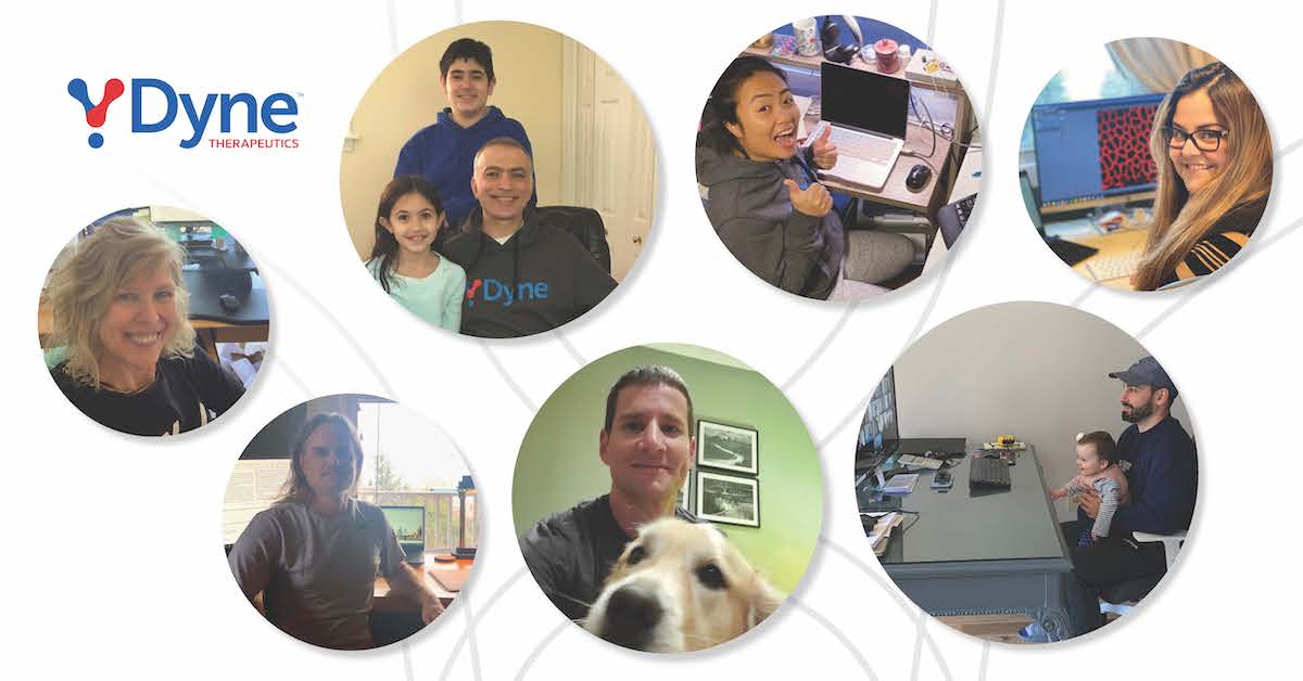 Dyne_tx's tweet photo. #WeStayHomeFor people with serious muscle diseases and others who are vulnerable to serious infection from #COVID19. Check out how the Dyne team's #WFH set-ups are helping us #stayconnected! #PowerofFORCE https://t.co/LsPYq5QxeO