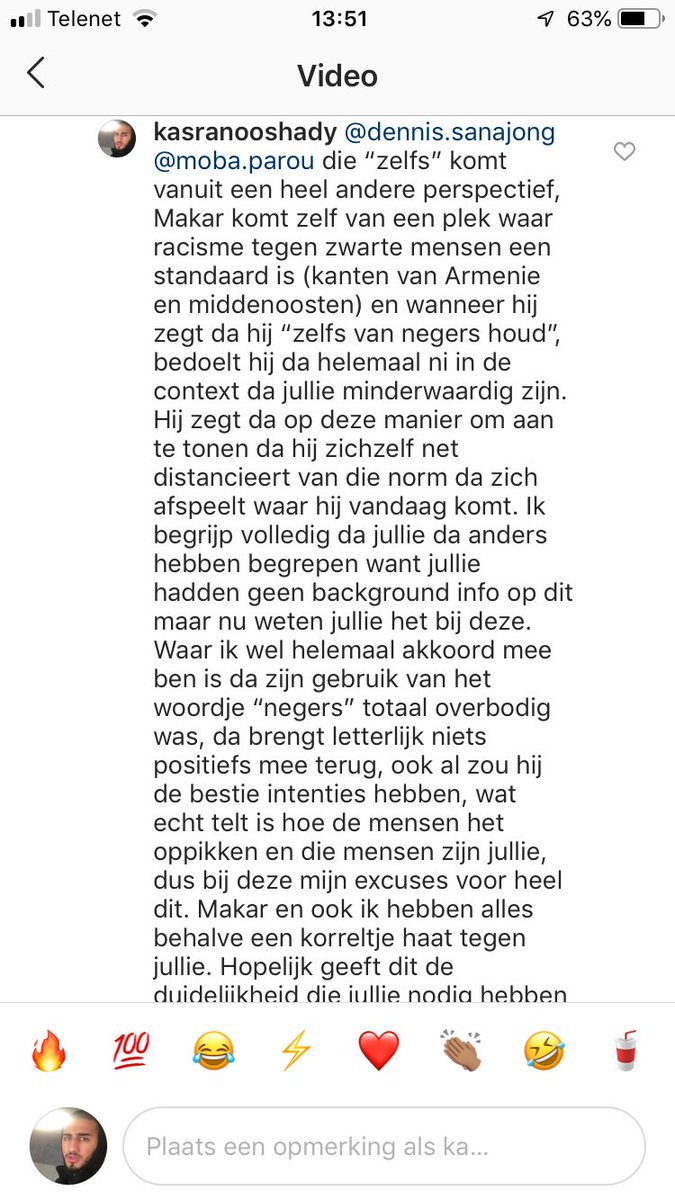 makar_be's tweet photo. Heel deze situatie is een misverstand. Maar da neemt niets weg van da ik een zware fout heb gemaakt, ik besefte niet hoe onrespectvol ik was. Al waren mijn intenties positief, ik moest da niet zo verwoorden. Mijn oprechte excuses naar jullie allemaal https://t.co/9y8QL9f3ew