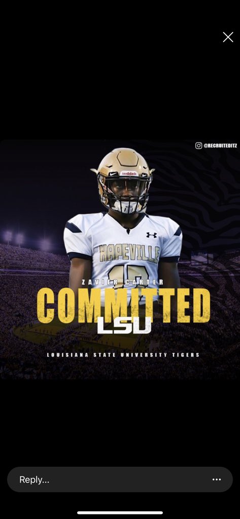 COMMITTED!!! 🐯🙏🏾 #GeauxTigers #GoTigers