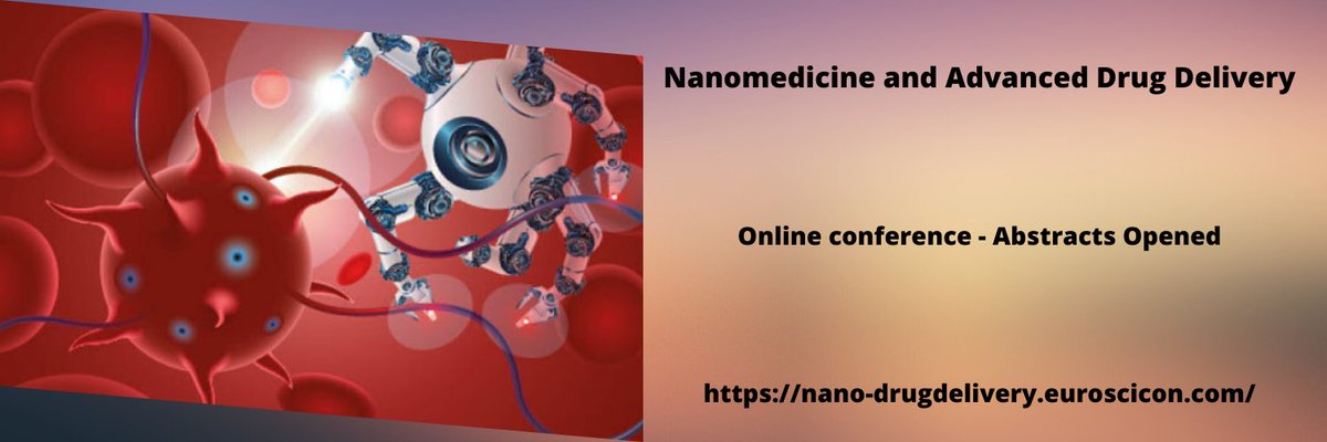 Nanopharma's tweet photo. Give a talk on #drug delivery companies and #markets at #Nano Drug Delivery going to be held during May 11-2.

Submit your #drug delivery and #nanomedicine manuscripts with us and win a pass for the online conference with exclusive benefits.

For info: 
https://t.co/B6PHZMAr8P https://t.co/CcMyrI8rKh