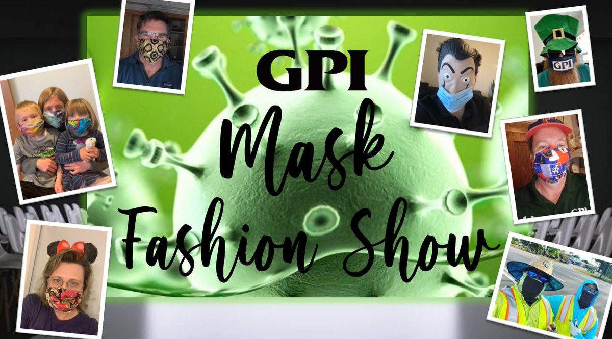 GPIGeospatial's tweet photo. Due to the Coronavirus, our staff members are determined to remain safe by wearing masks when they are out in public. Here are a few pictures from our PPE " Mask Fashion Show” during this week’s virtual coffee break.
#GPICalmCoolConnected https://t.co/KgrBRlu258
