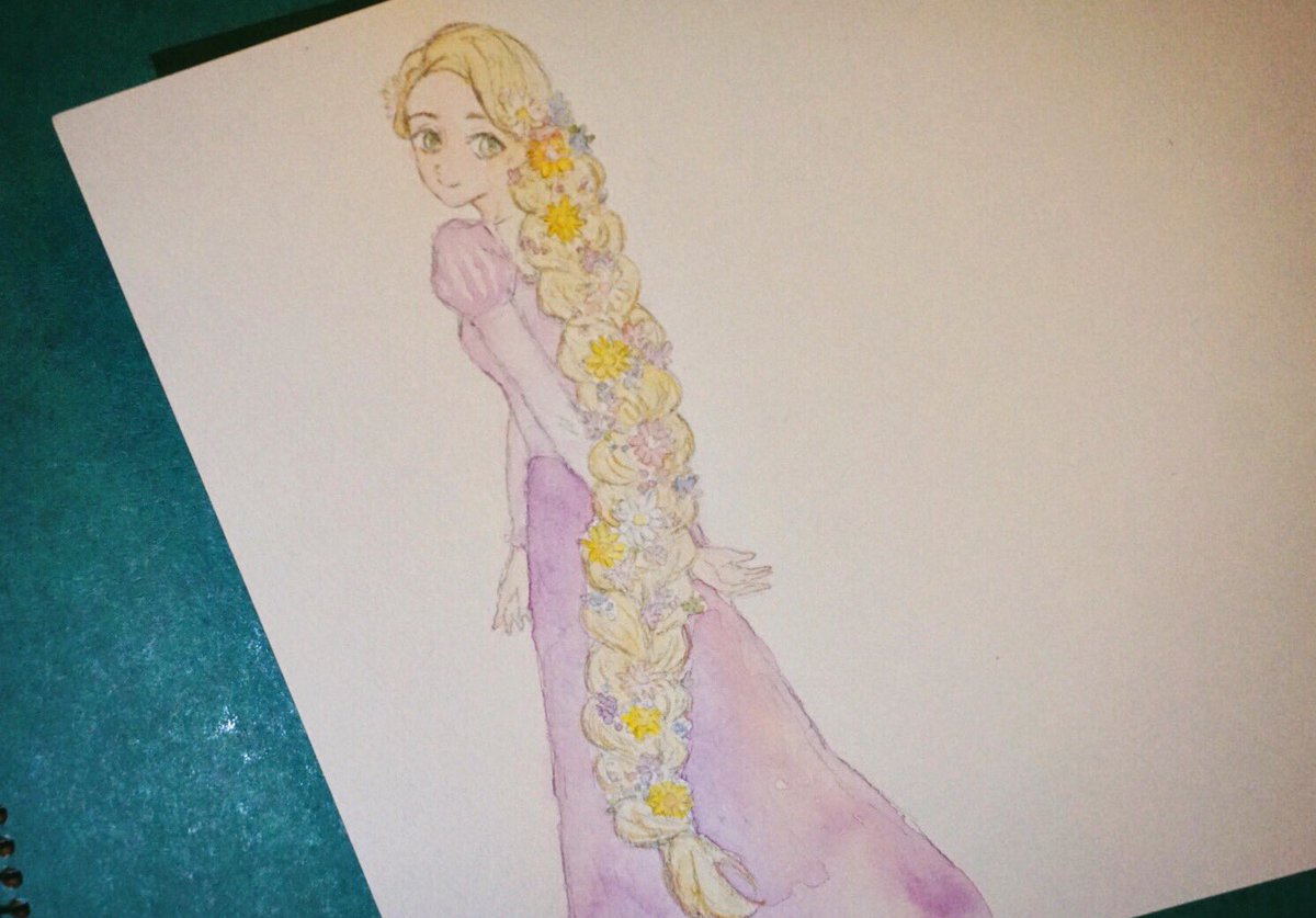 1girl long hair solo flower hair flower braid dress  illustration images