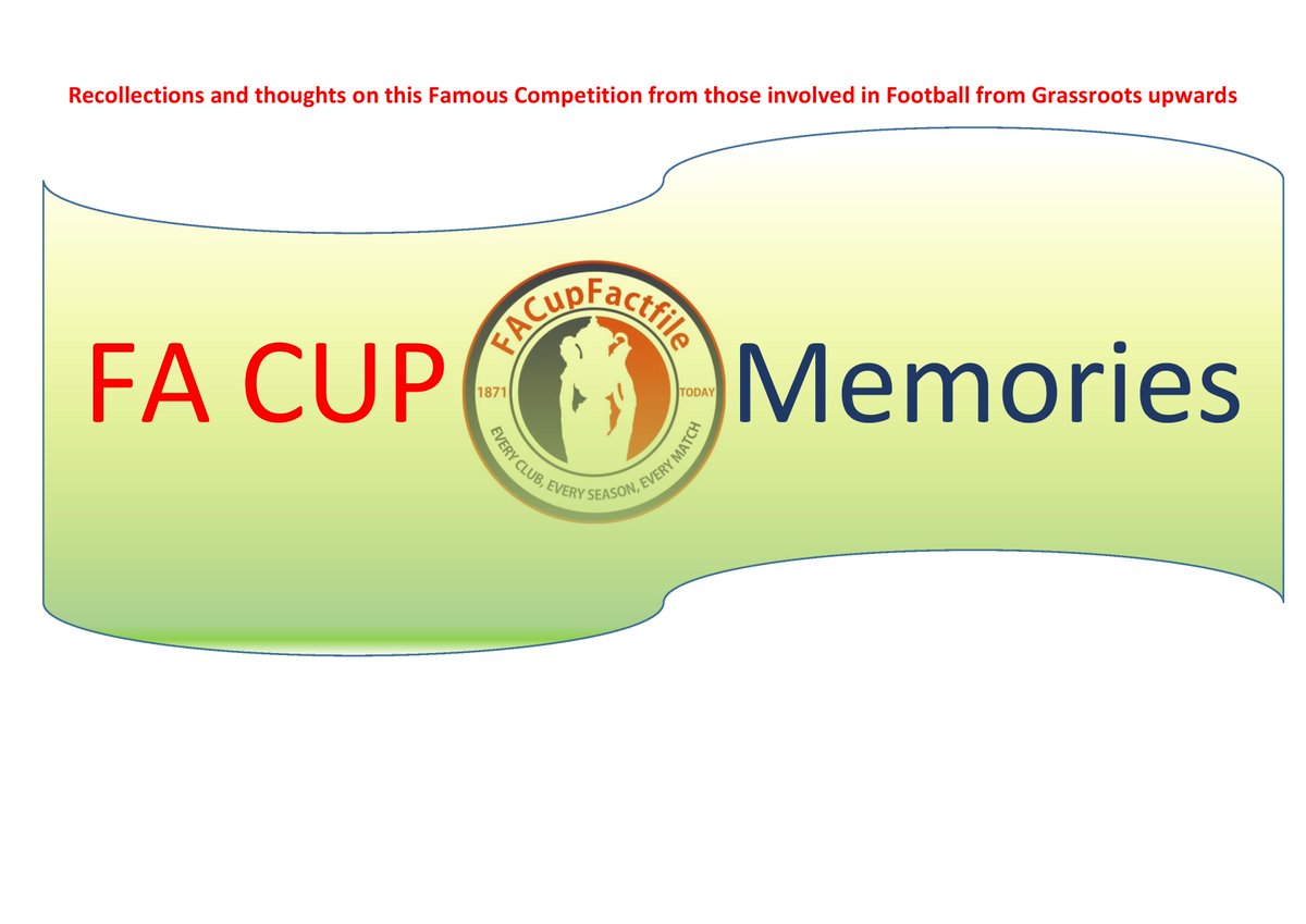  #FACupMemories Series 1, No. 1I'm excited and proud to announce the launch of my  #FACup   memories blog, a daily update of recollections of this famous competition from across the football spectrum.Kicking off in style with the incomparable John Murray https://facupfactfile.wordpress.com/2020/05/01/fa-cup-memories-series-11-john-murray/