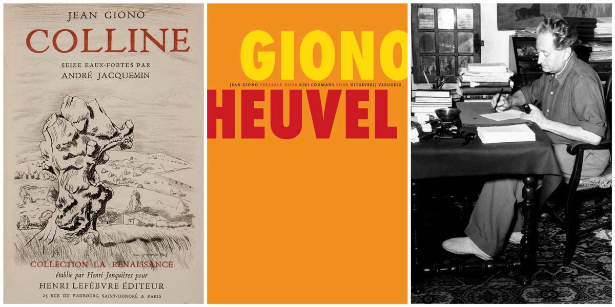 Bijna 100 jaar geleden verscheen 'Colline'  van Jean Giono, een kleine roman vol lyrische zinnen. Nu vertaald door <a href="/kiki_coumans/">Kiki Coumans</a> en uitgegeven door ⁦<a href="/MarcVleugels/">Marc Vleugels</a>⁩. Mooi om te zien dat er in het Nederlandse boekenlandschap ruimte wordt gevonden voor dit soort intiatieven.