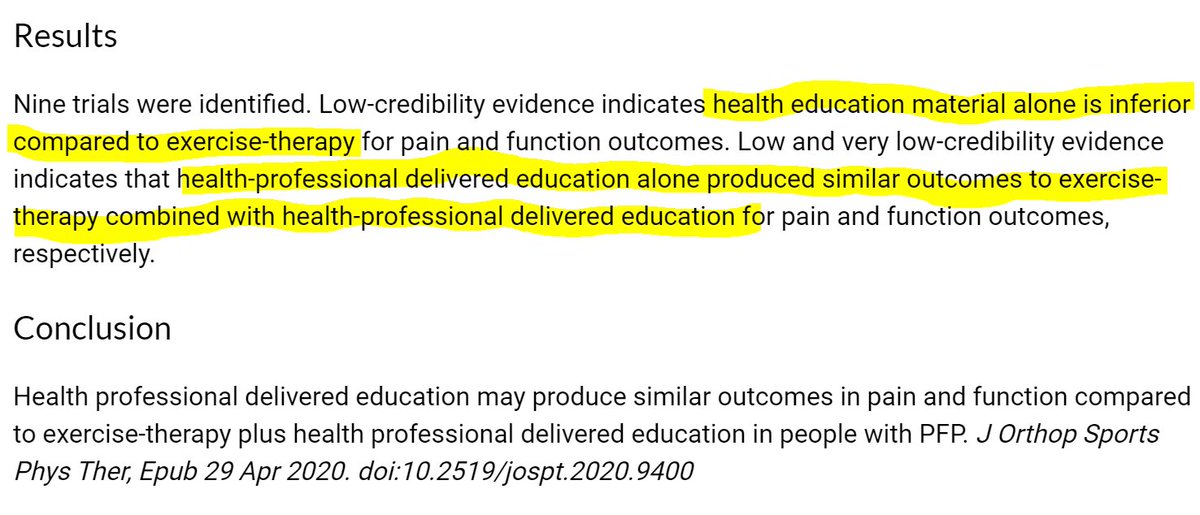 DrChrisBarton's tweet photo. Patient education for knee cap pain - SR in @JOSPT . More great work led by @danilo110190 (why does not have more followers - follow him people!)

https://t.co/GWwJRZ8nnO

Great collaboration incl @MichaelRathleff @Sinead_Holden @M_Pazzinatto @millybelly4 #FábioAzevedo

👀👀 https://t.co/HNfrR8brnQ