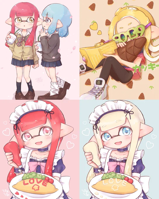 今月描いたイラストです?
#Splatoon2 