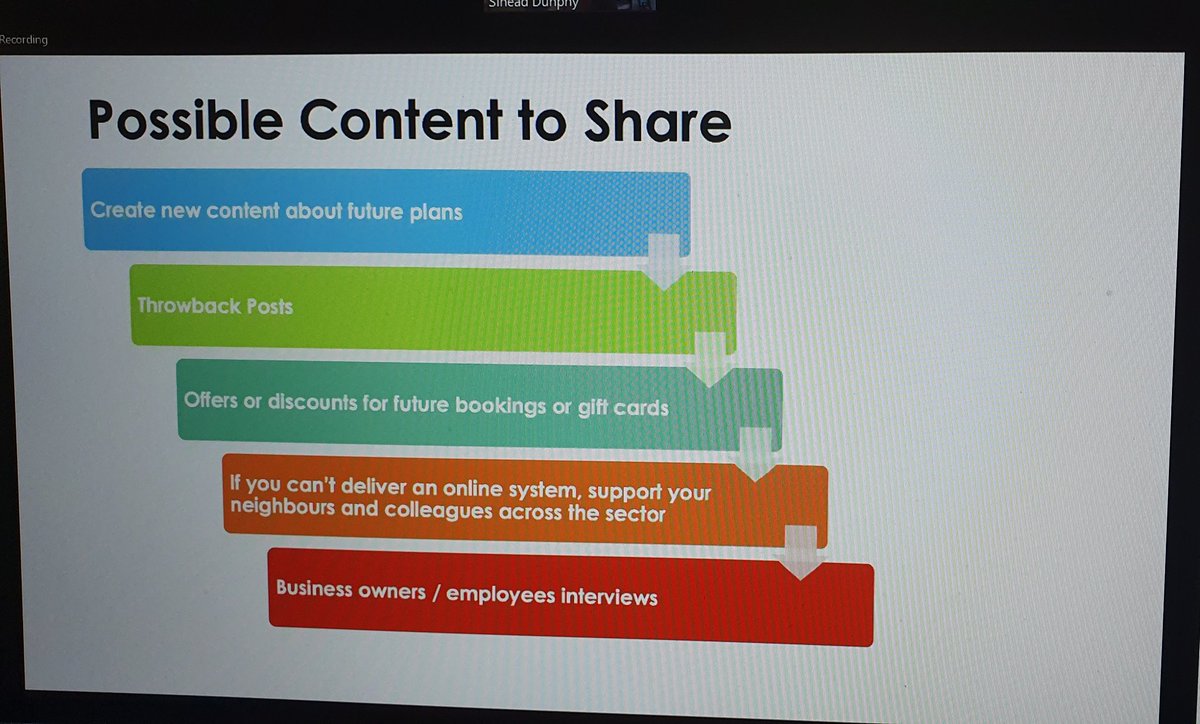 elenacanty's tweet photo. It's important to continue to communicate during Covid. @neady99 on events, social media and PR @WeAreEventi webinar today πβ #EventiEffect https://t.co/Gg07azc9jN