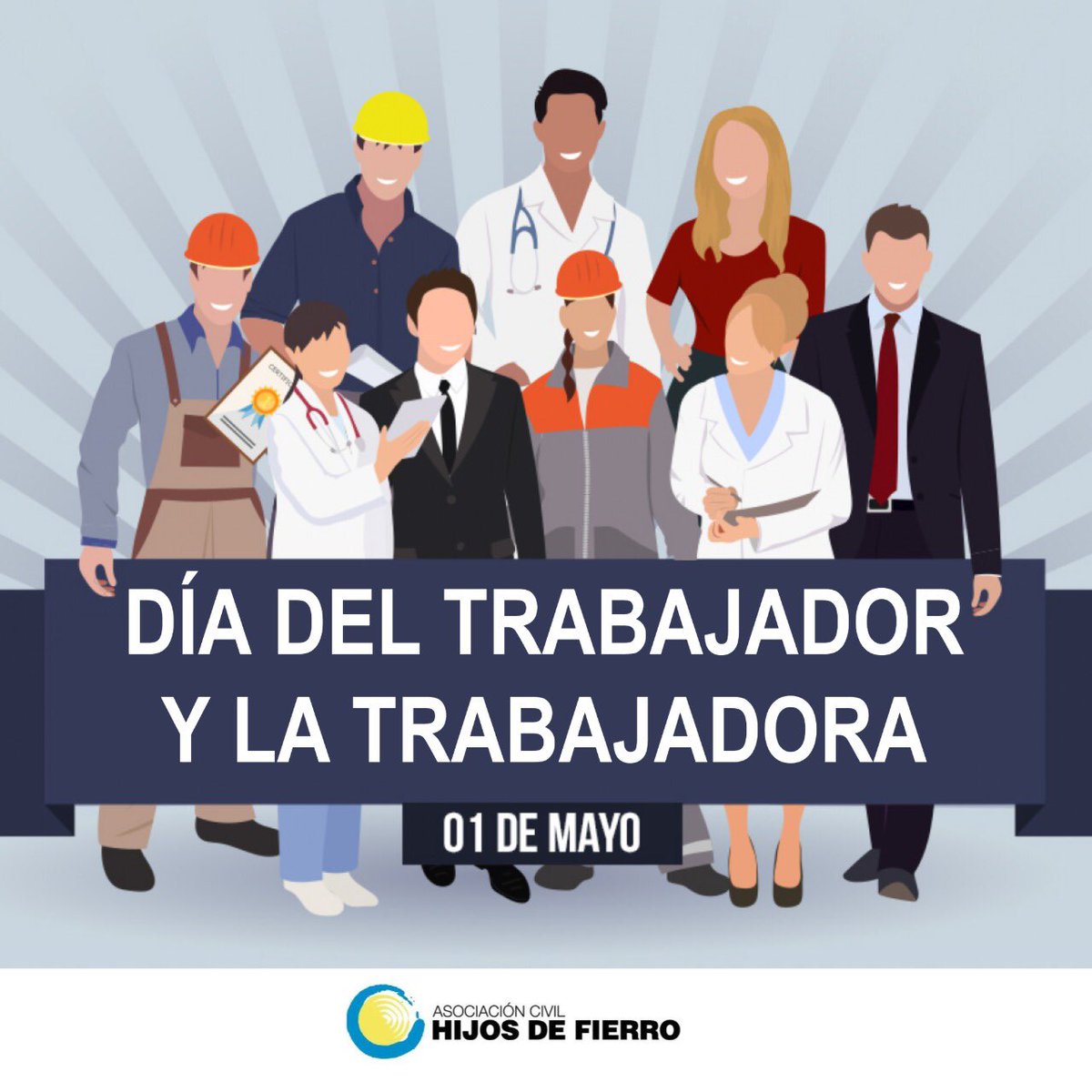 hijosdfierro's tweet photo. En este 1 de Mayo queremos felicitar a todos y todas las trabajadoras.
Que tengan un feliz día!

#DiadelTrabajador

#QuedateEnCasa https://t.co/bcY1kHt34f