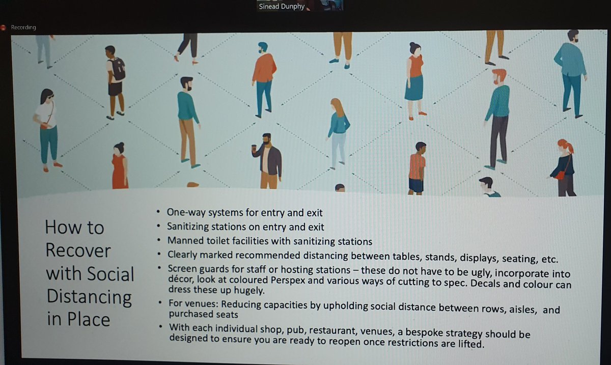 elenacanty's tweet photo. It's important to adapt for the new normal, find ways to be creative to cater for social distancing. @neady99 on being ready Post Covid @WeAreEventi webinar today πβ #EventiEffect https://t.co/mTN4ZOSspM