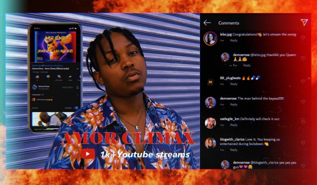 DemoeRose's tweet photo. Thank you to everyone who has streamed my latest song #AmorClimax, its currently on 1k + youtube streams🎈.

Link - https://t.co/OylHKw5VWT https://t.co/grP7Fvb2FN