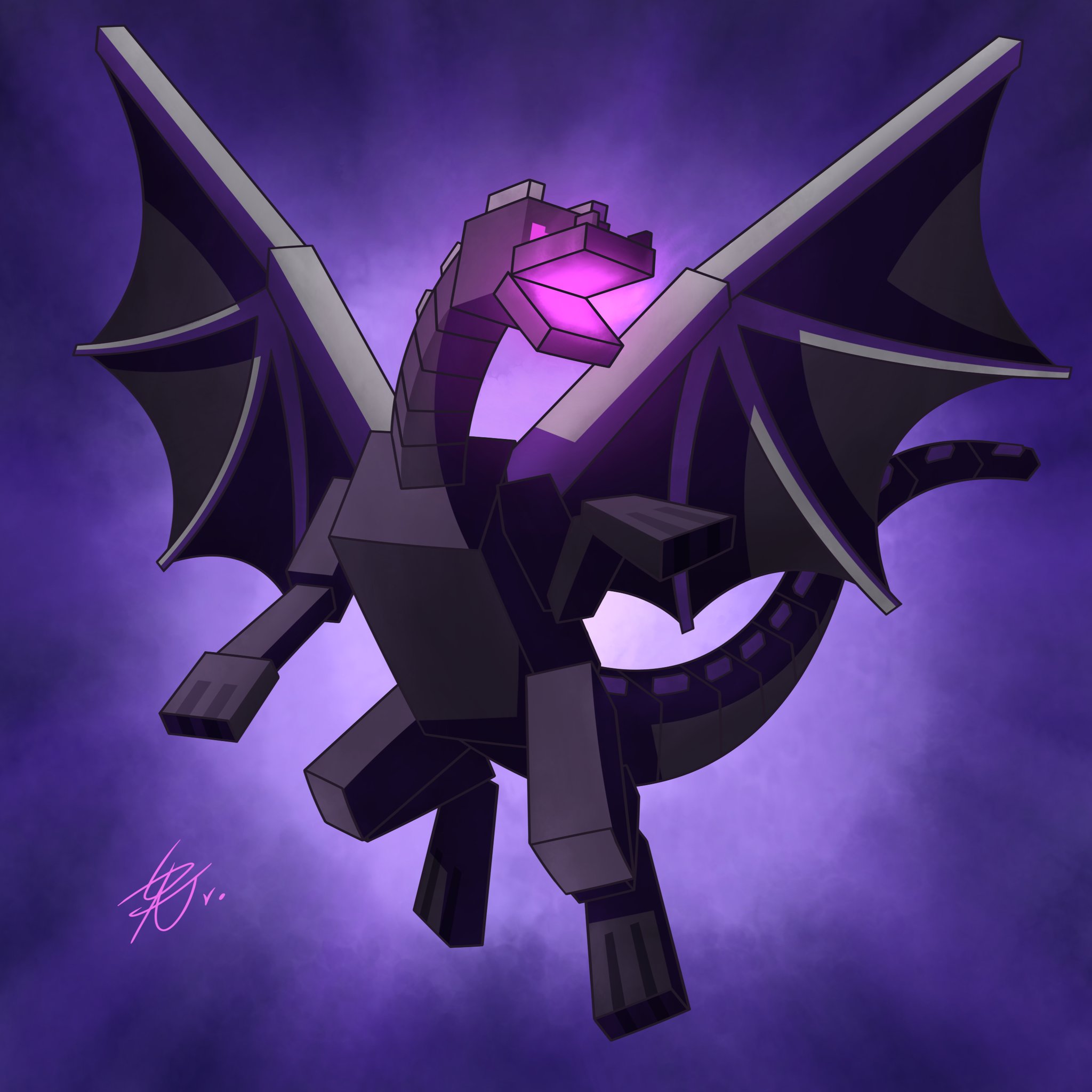 3d model minecraft ender dragon