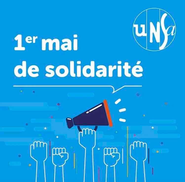 UNSA_AuRA's tweet photo. Bon #1ermai a toutes et tous #Solidarité
Une pensée pour celles et ceux qui travaillent aujourd’hui https://t.co/VC1r535D1i