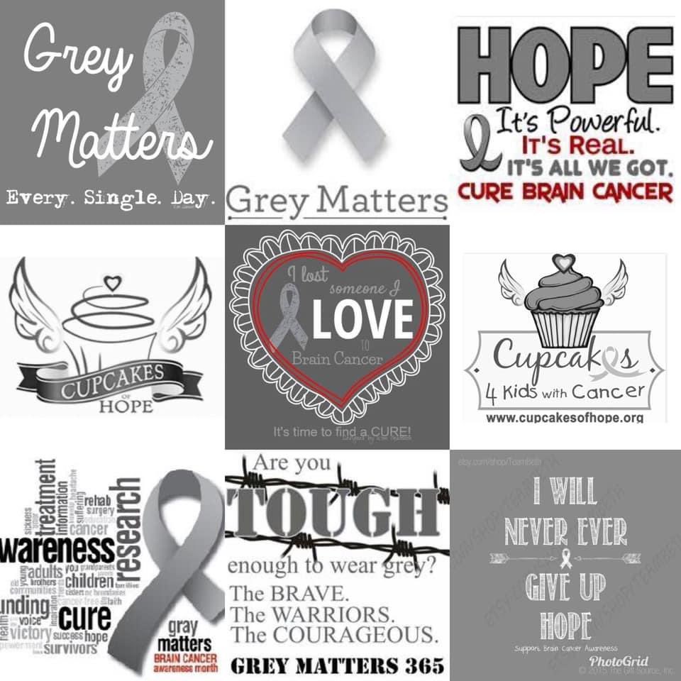 It’s May 1st, which means the first day of brain cancer awareness month 🖤Brain tumors remains one of the most common cause of cancer related deaths in children and sadly, DIPG is the leading cause of death from pediatric brain tumor’s. 
#GoGrayInMay #BrainCancerAwarenessMonth