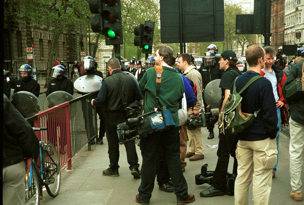CobbSmith's tweet photo. On our first day as a registered company, 20 years ago today, Chiron Resources (Operations) Ltd deployed 40 consultants on the streets of London to 'backwatch' news media teams #newssafety #newsgathering #securityconsulting #closeprotection #backwatch #riskmanagement https://t.co/0znRUsxgLw