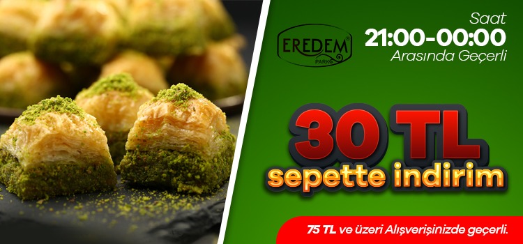 SepetTeslim's tweet photo. Büyük indirim günü Eredem pastanesi ile devam ediyor. 📣Bugün saat 21:00-24:00 arasında yapacağınız   75 tl ve üzeri alışverislerde seppette 30 tllik %45 indirim sizi bekliyor! Sepet Teslim Uygulamasını Güncelle, fırsatları kaçırma. 🛒🛵
#pastane #karaman #sepetteslim https://t.co/A5d8cWS4qu