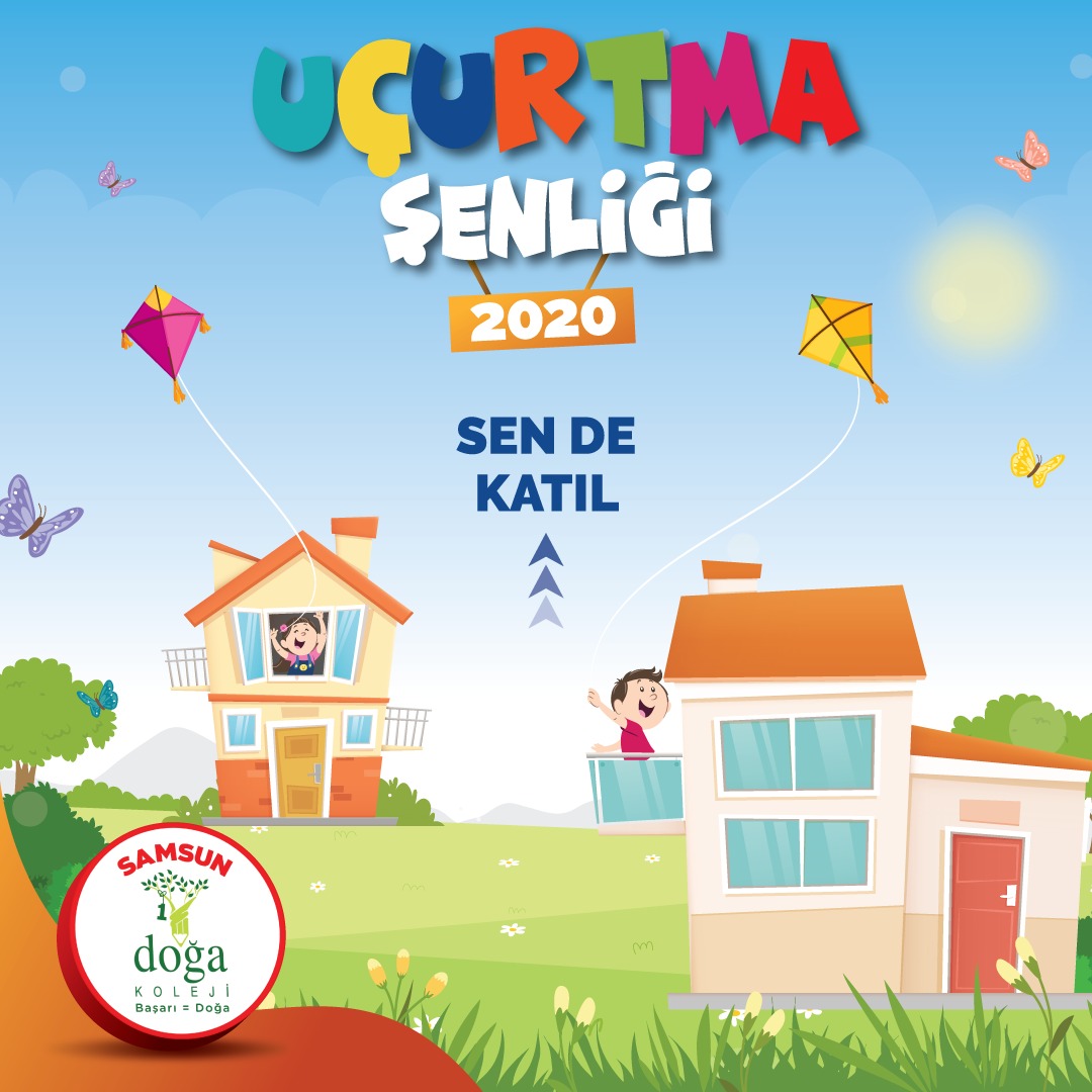 samsundoga's tweet photo. Samsun Doğa Koleji ilkokul öğrencileri 3 Mayıs Pazar günü 'Uçurtma Şenliği ' ile baharı karşılayacak. Öğrencilerimiz kendi hazırlamış olduğu uçurtmalarını balkon ve pencerelerden uçuracaklar. Haydi sen de bize katıl! https://t.co/o0rlvR1bcK