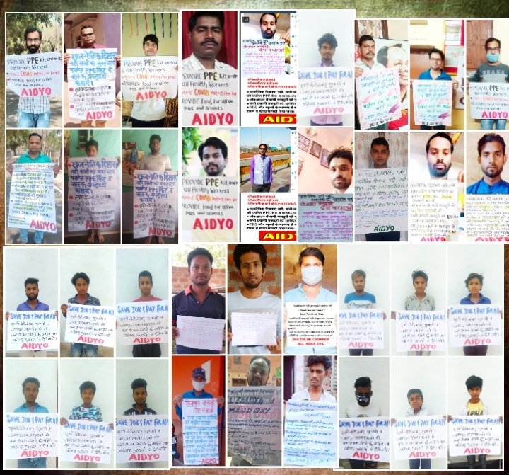 AIDYO_MP's tweet photo. All india demand day
*#SaveUnemployed*
*#SaveWorkingClass*
*#SendMigrantLabourersHomeSafe* https://t.co/2jrJSPTl6Z
