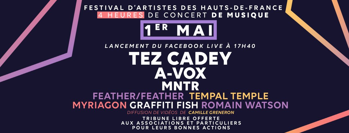 🎧🎸🎼 Aujourd'hui à partir de 17h40, découvrez le Festival « Dans Ta Maison » en Facebook Live. Une rencontre entre des Lillois passionnés de musique live et des musiciens qui ont envie de partager leur talent !

⏩ Plus d'infos >>> bit.ly/2VT18tt

#RestezChezVous