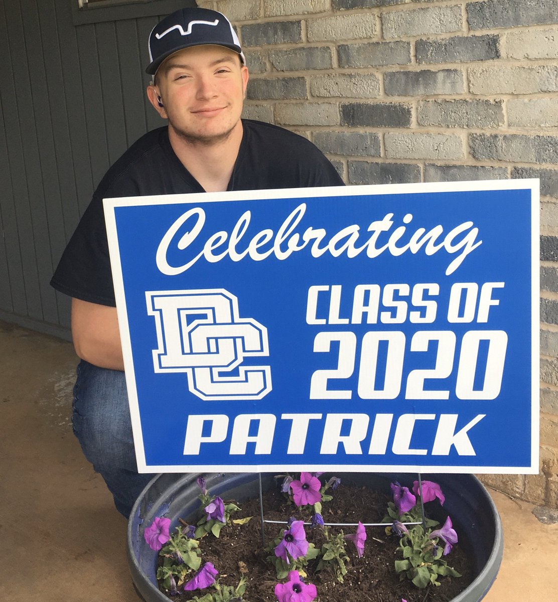 Today’s Senior we would like to honor is #83 Patrick Barton. Patrick is the son of Ginger and Jeff Barton. He will be attending Francis Tuttle in the fall to be become a Diesel Mechanic. He enjoyed the camaraderie of the team and being on the field.