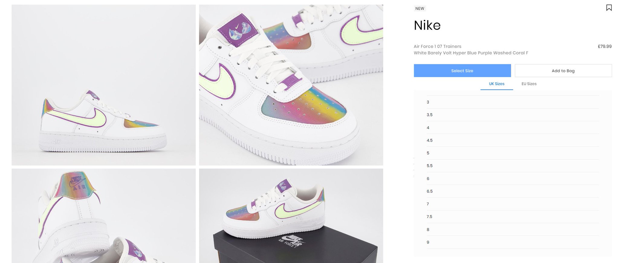 air force 1 07 trainers white barely volt hyper blue purple washed coral f