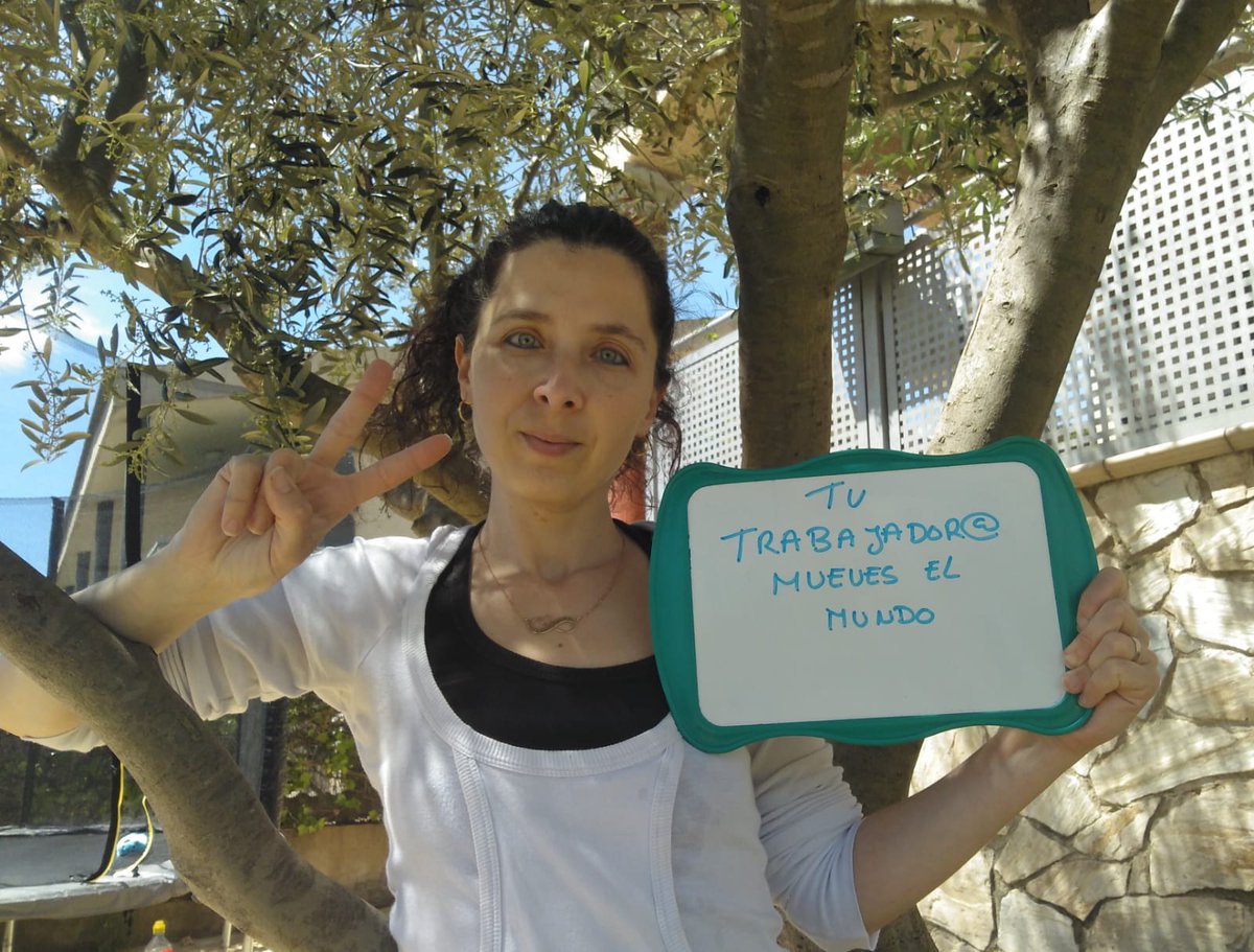 ccoobbvacat's tweet photo. Les delegades i delegats de 
@ccoobbvacat, en aquest 1er de Maig virtual 
Feli Sanchez
#1deMaigCCOO #1deMayoCCOO #1MaySolidarity  
#JoSoc1deMaig https://t.co/bS02WY1oUZ